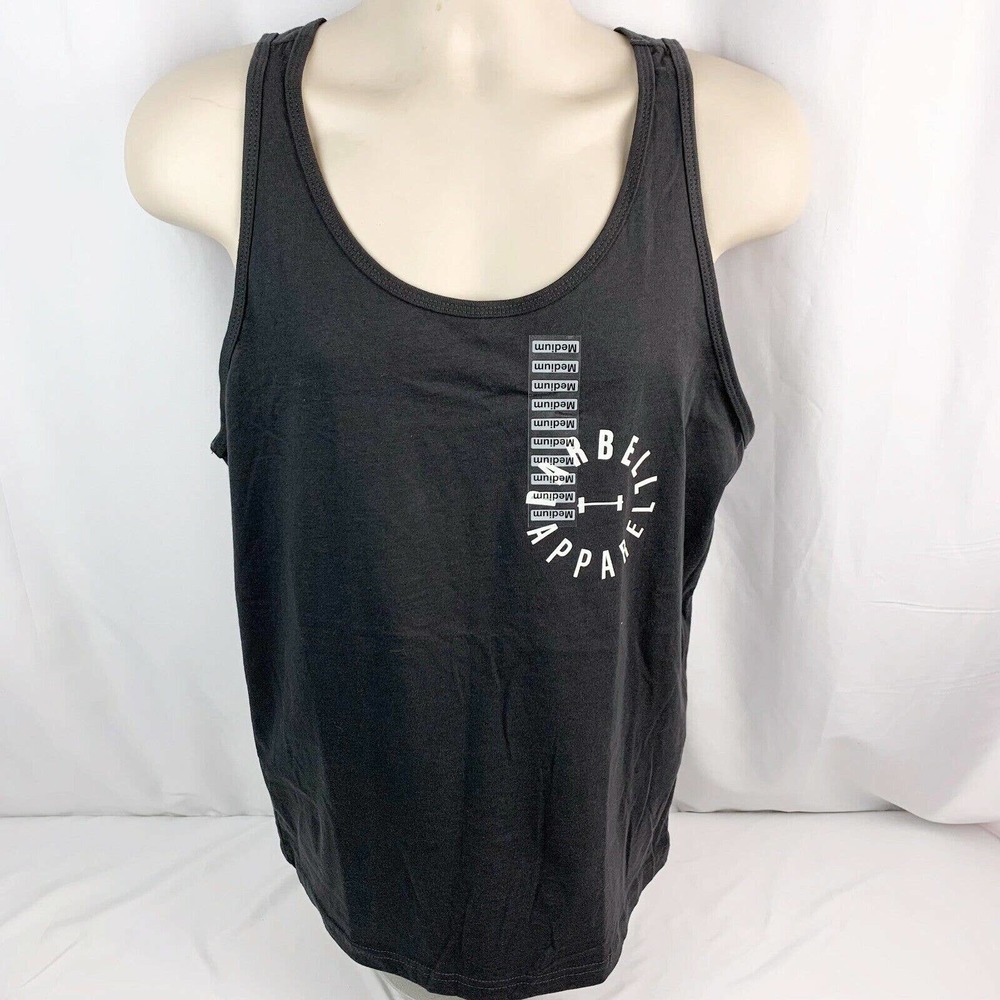 Barbell Athletic Apparel Mens XL Gray Tank Top Muscle Tee Full Circle Shirt New